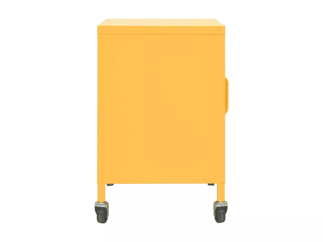Armoire de rangement Jaune moutarde 60x35x56 cm Acier