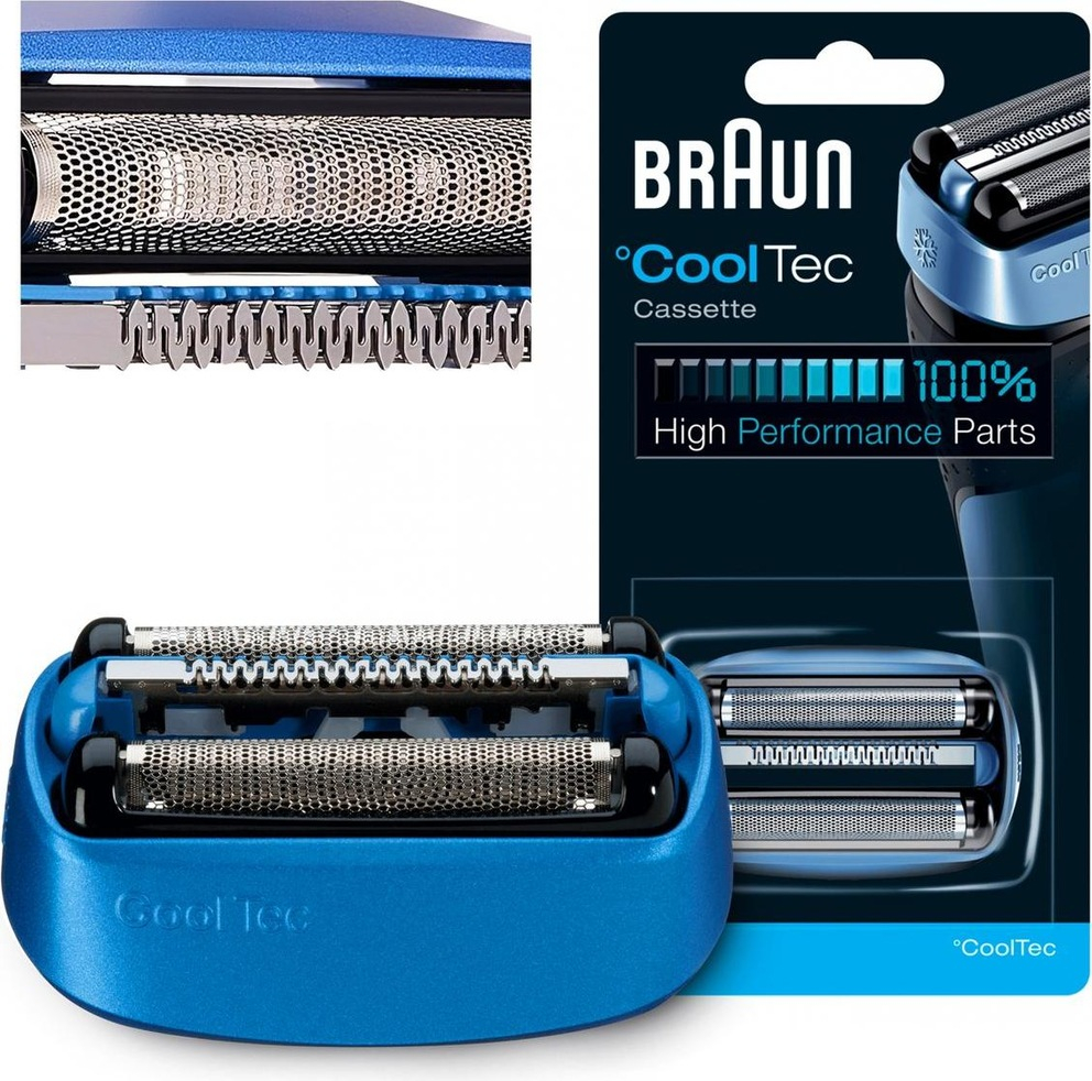 40B Series 4 Scherkopf Kassette BeardTrimmer Gesichts Haarentfernung Ersatz Rasierklinge - Silber