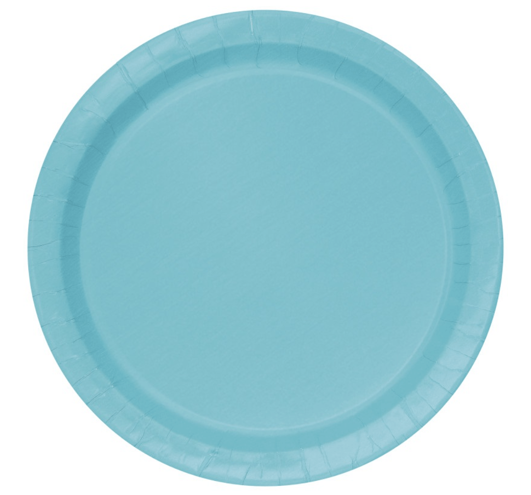Borden Terrific Teal Rond 23cm 8st