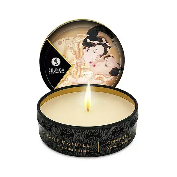 Vela de massagem Shunga Mini de baunilha