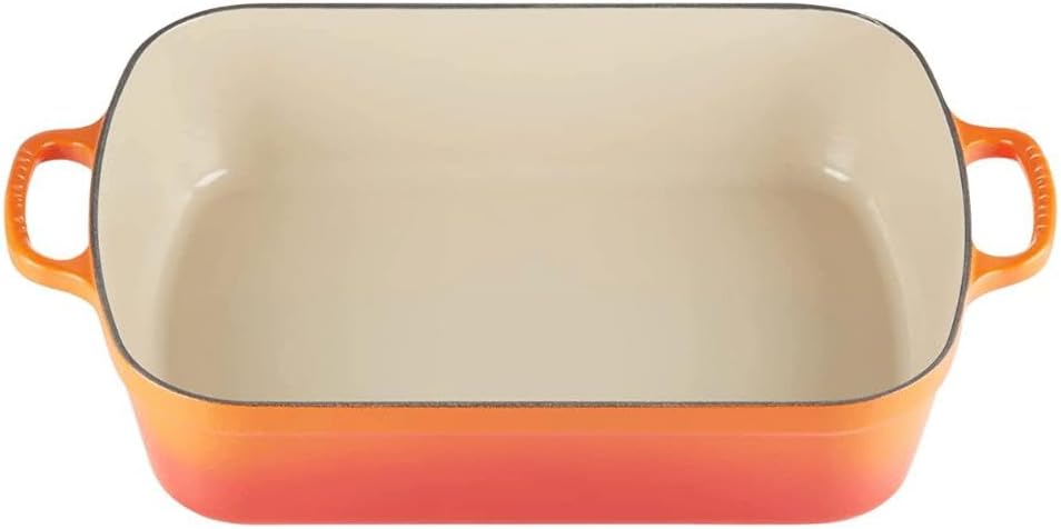 Le Creuset Signature Bratreine aus Gusseisen, für alle Herdarten und Backöfen, 37 cm, 6,6 Liter, Ofenrot, 20184370902422
