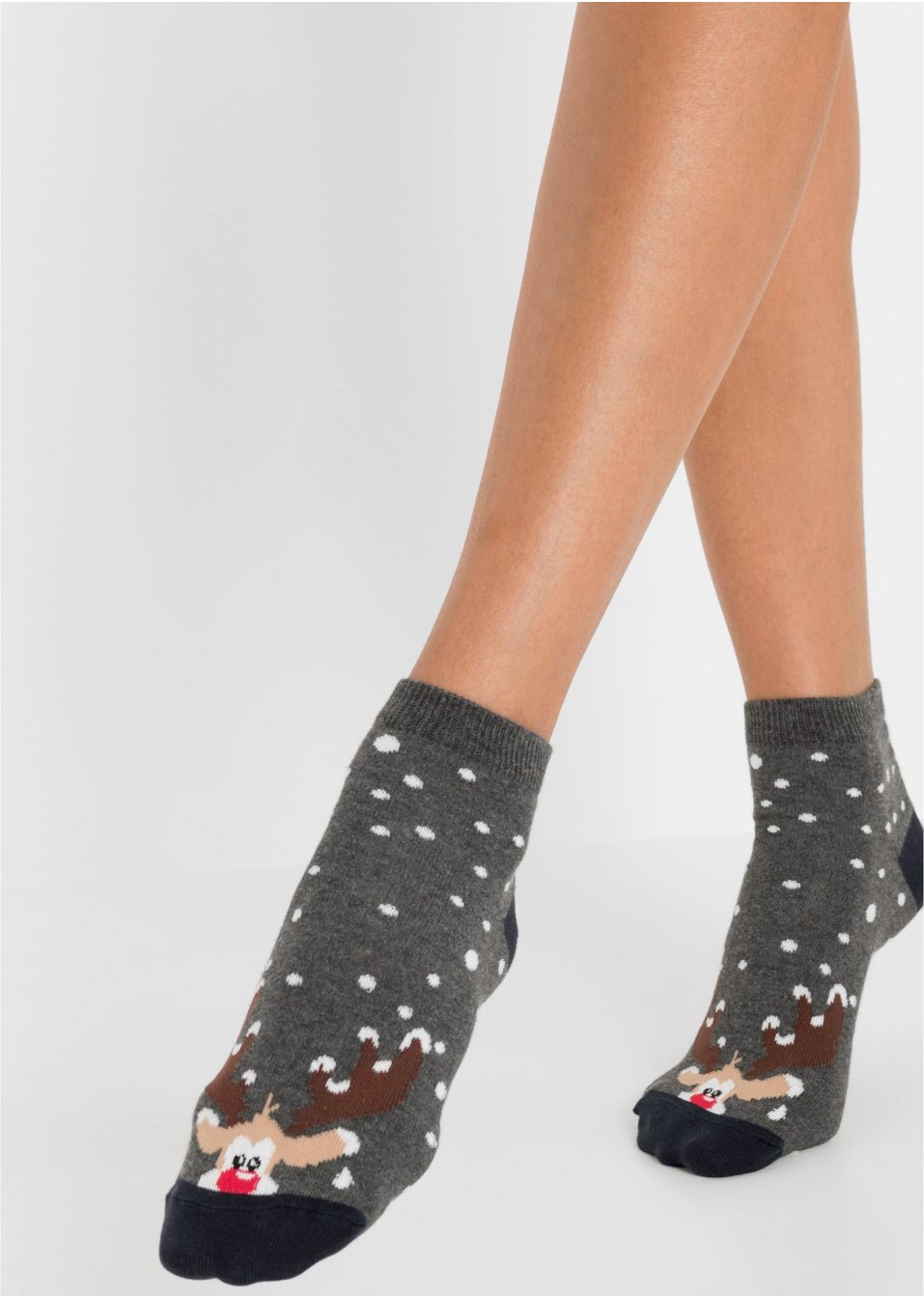 Lot de 6 paires de chaussettes courtes de Noël