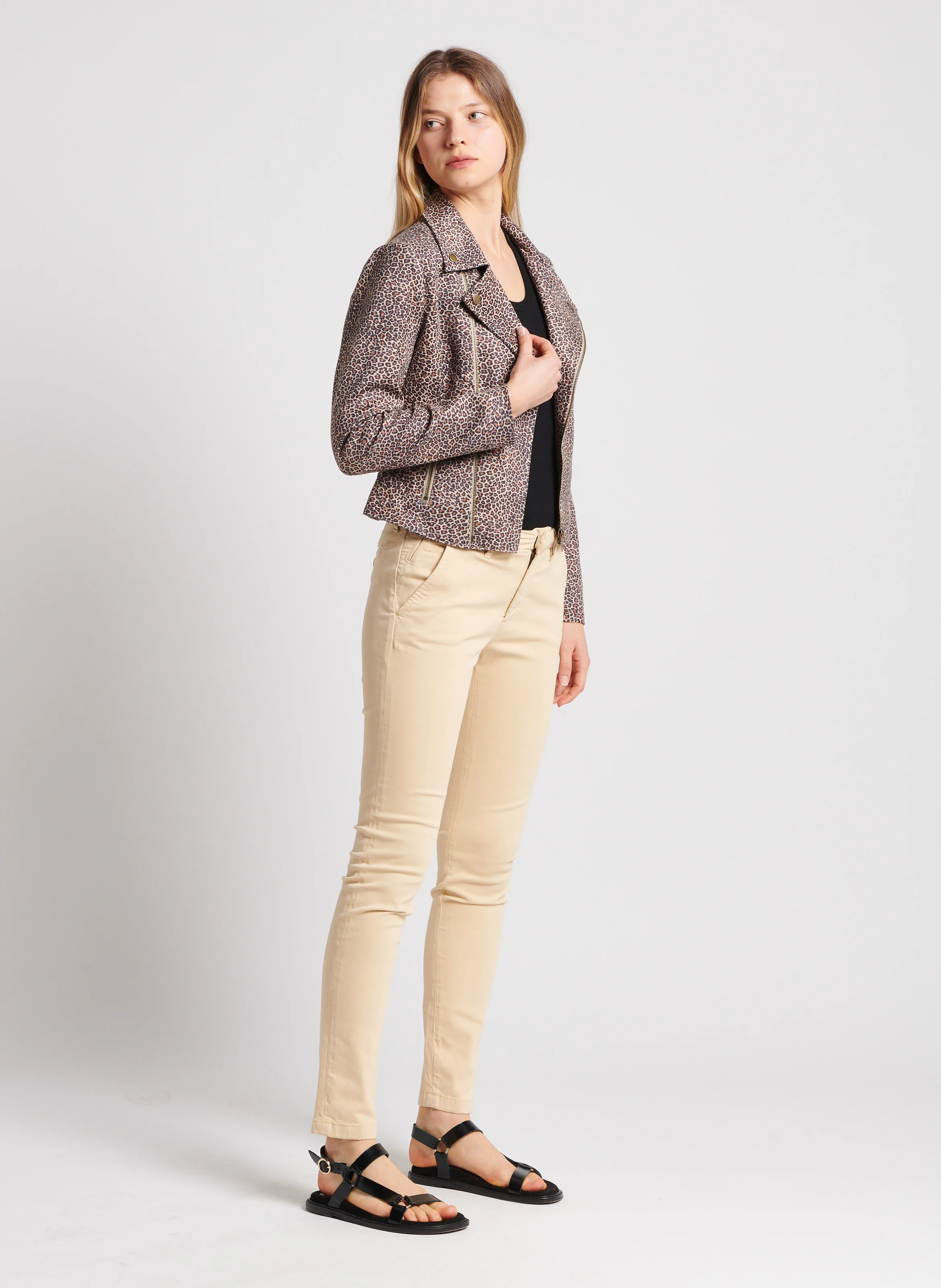 SANDY BASIC 2 - Chino slim en coton mélangé | Jaune