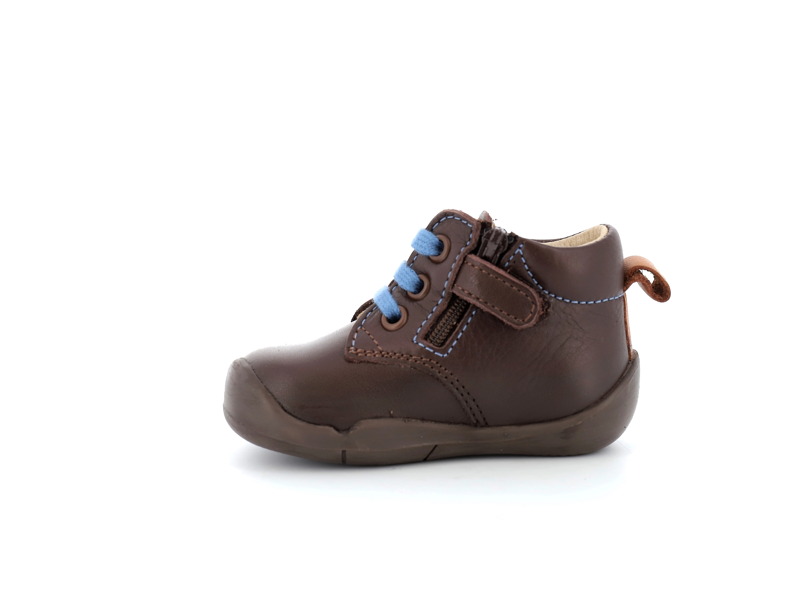 Kickers-WAZZAP 858400 Cuir Marron Foncé