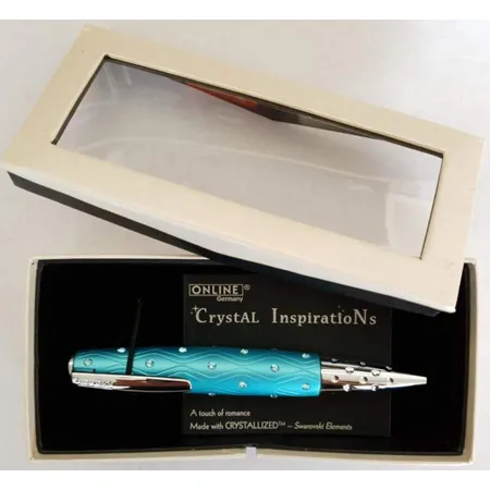 ONLINE Drehkugelschreiber Crystall Inspiration Magic Blue in Geschenkbox