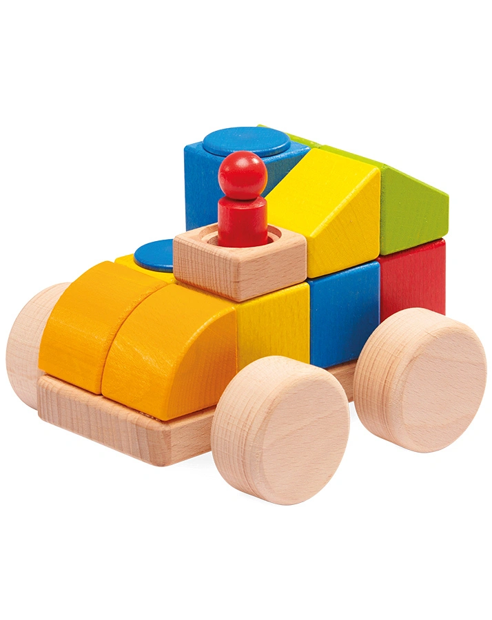Bauklötze CUBIO AUTO 29-teilig aus Holz