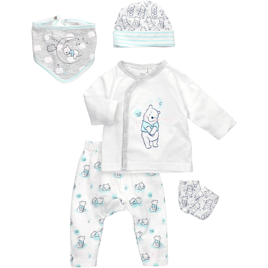 5tlg Set Baby Sweets meets  weiß grau