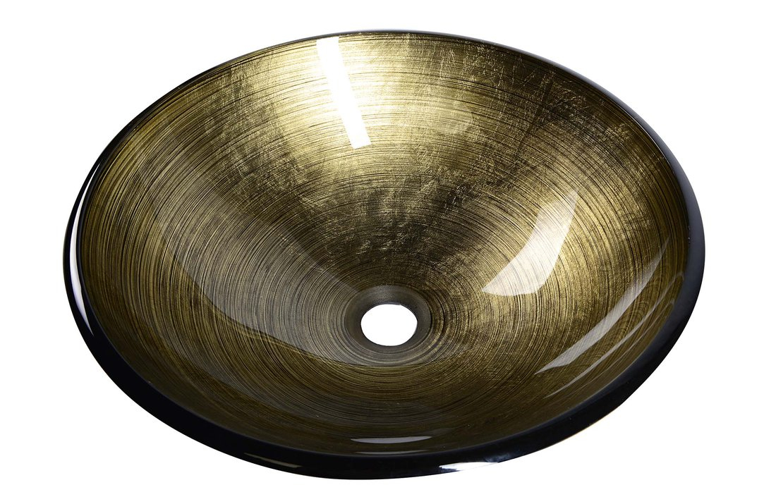 Sapho Mendoza glazen waskom 42cm brons