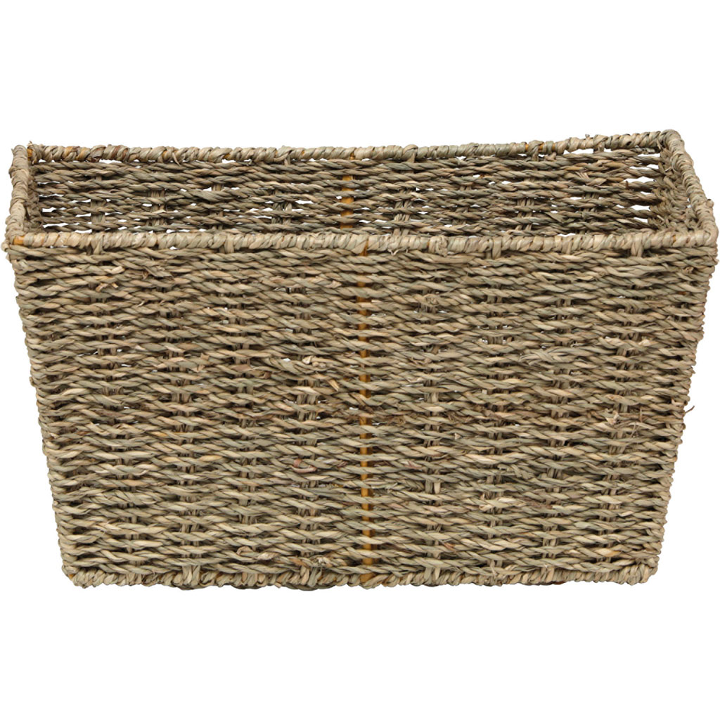 Panière évasée avec poignées naturel 32x17x23cm