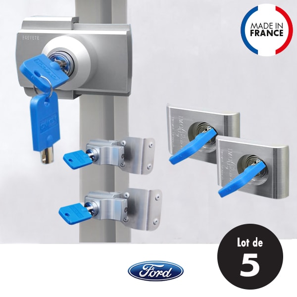 Lot de 5 verrous IMC Spécial Profilé FORD Transit après 2014
