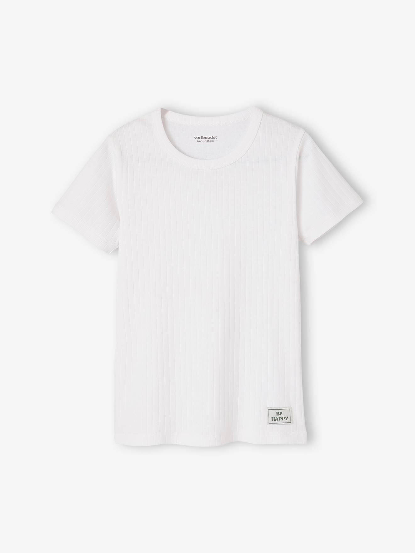 Conjunto de 3 camisetas de manga curta caneladas 