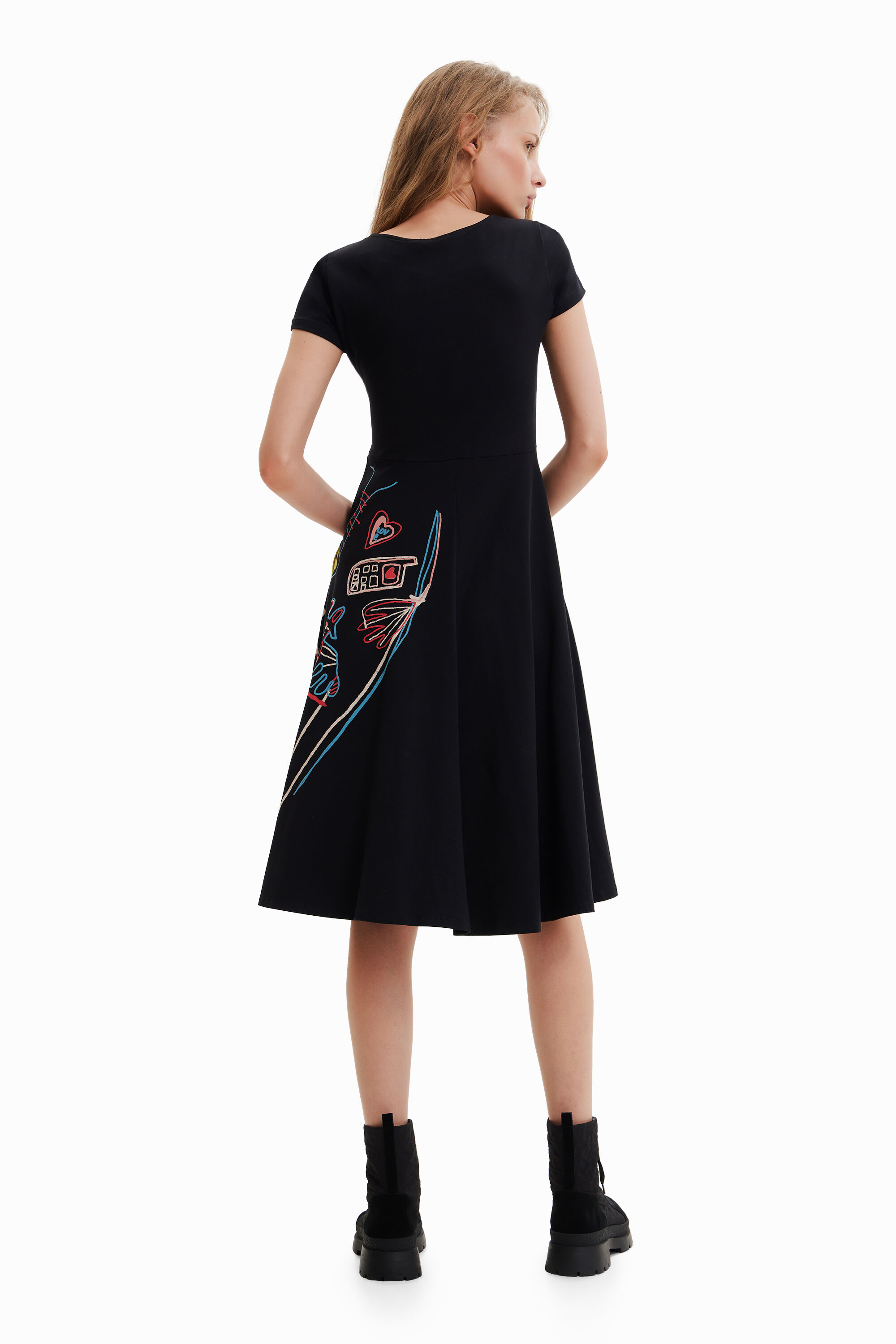 Robe midi arty