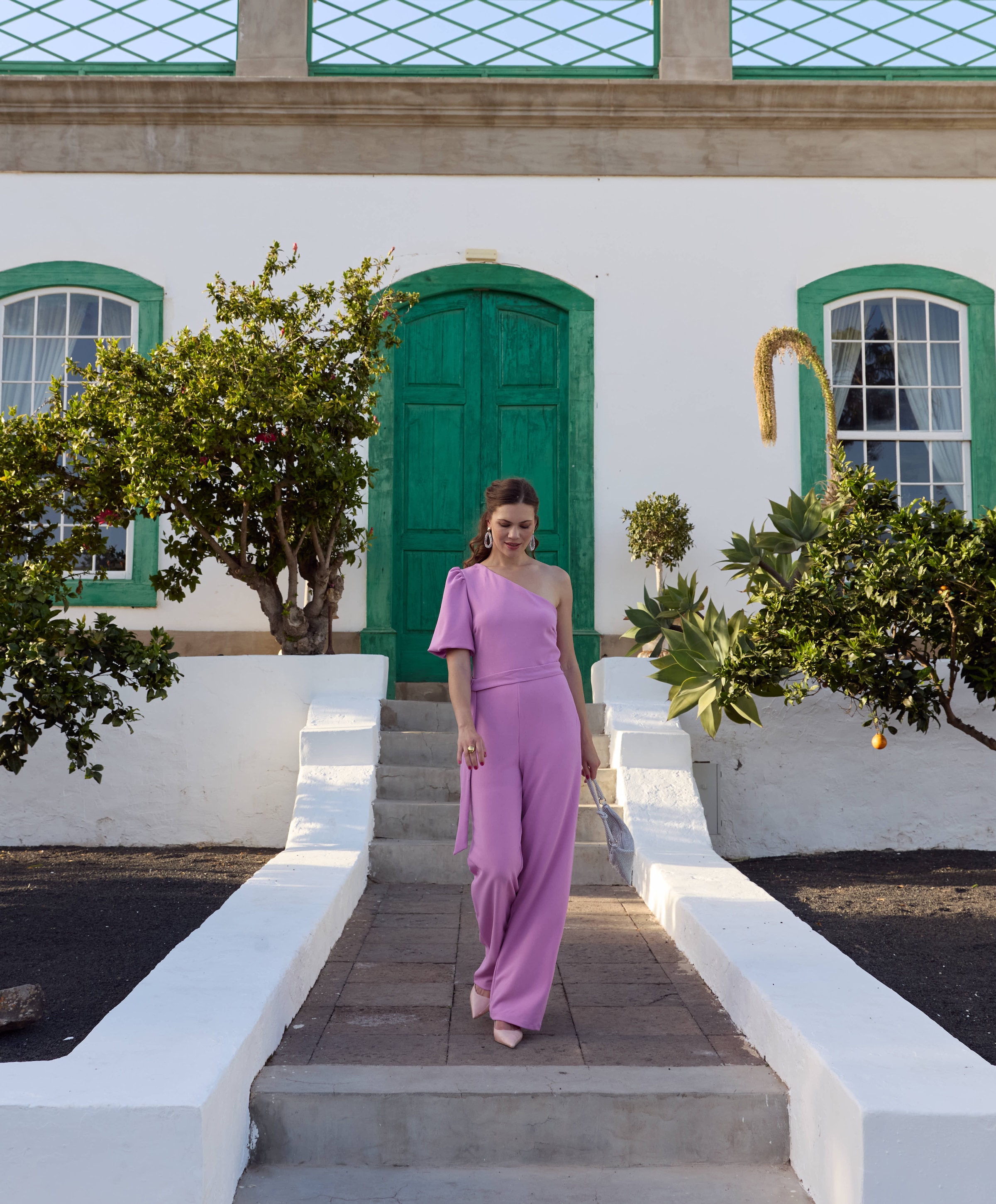 Freebird Festive dames jumpsuit roze