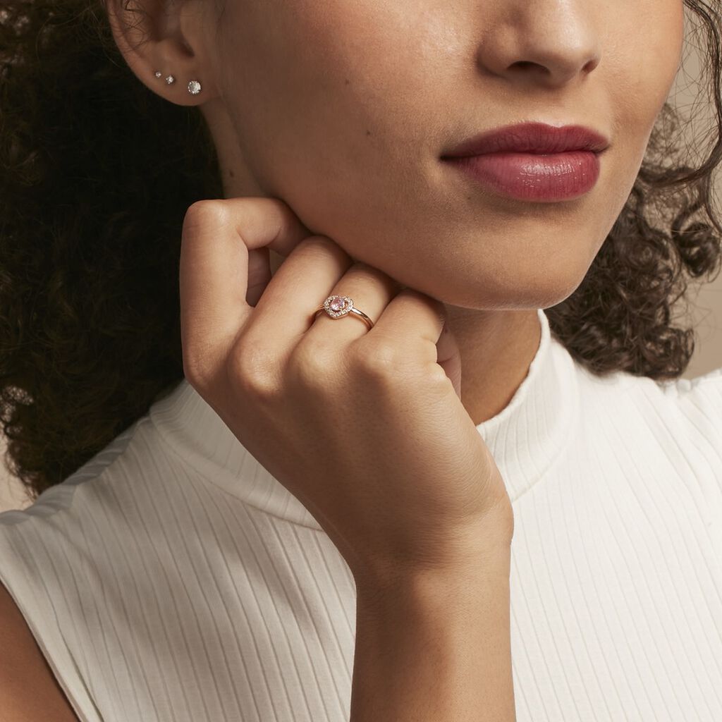 Bague Plaqué Or Jaune Alais Oxyde De Zirconium