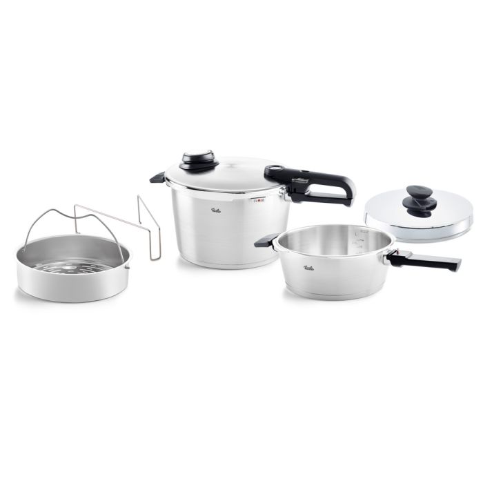 Fissler Vitavit® Premium Schnellkochtopf 8 L + Schnellbratpfanne 4 L