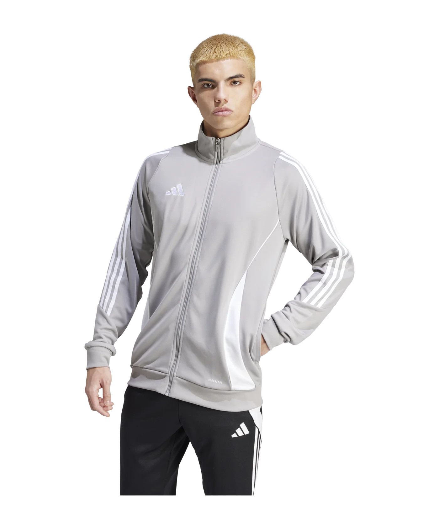 adidas Tiro 24 Trainingsjacke Grau Weiss