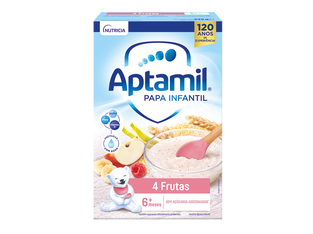 FARINHA LÁCTEA APTAMIL 4 FRUTAS 225G