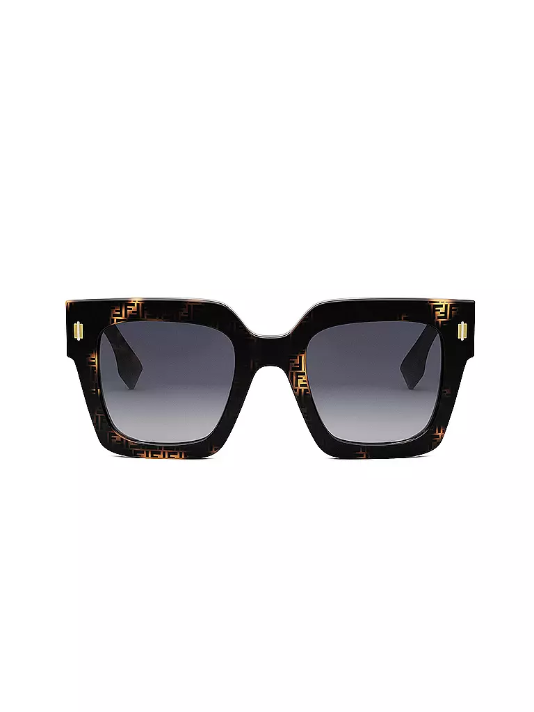 FENDI FENDI Roma Havana eckige Sonnenbrille braun