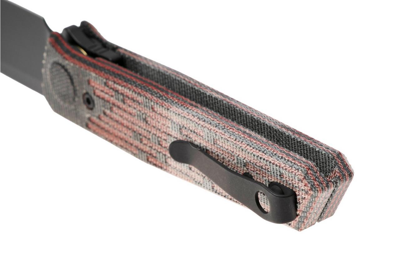 Reate PL-6 PVD Nitro-V, Red Black Micarta, zakmes
