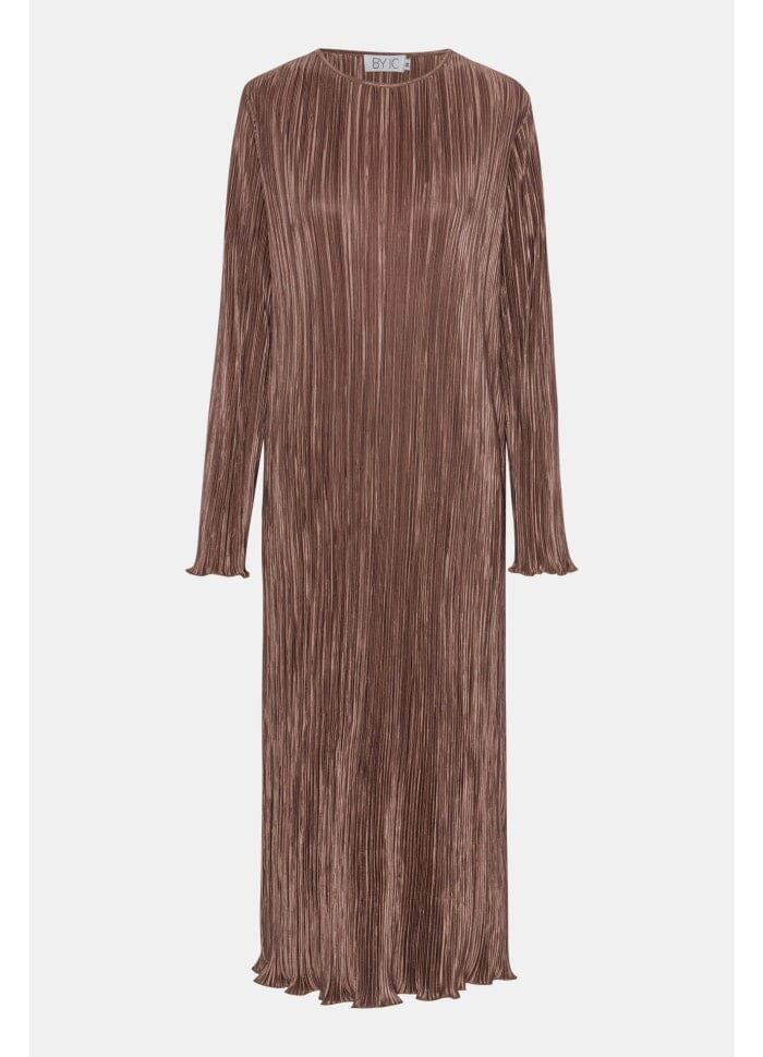 BYIC Kellyic Long Plissé Dress brown brown