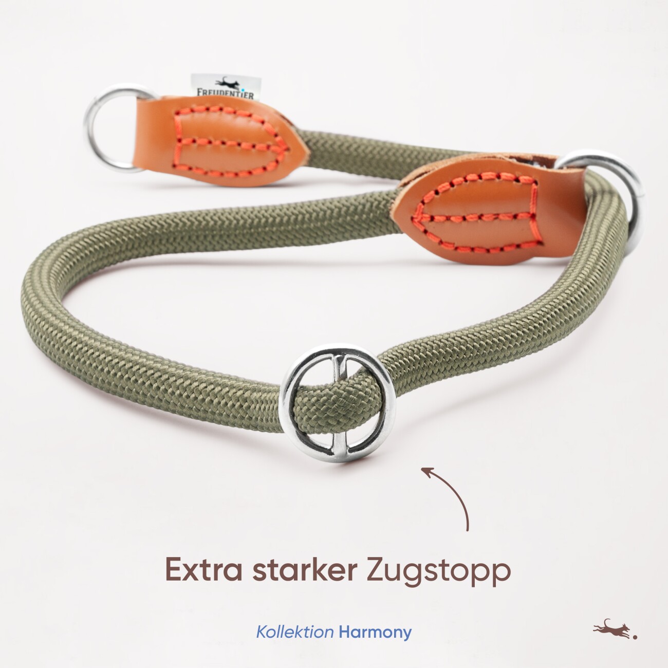 Freudentier Hundehalsband mit Zugstopp - Harmony Kollektion S