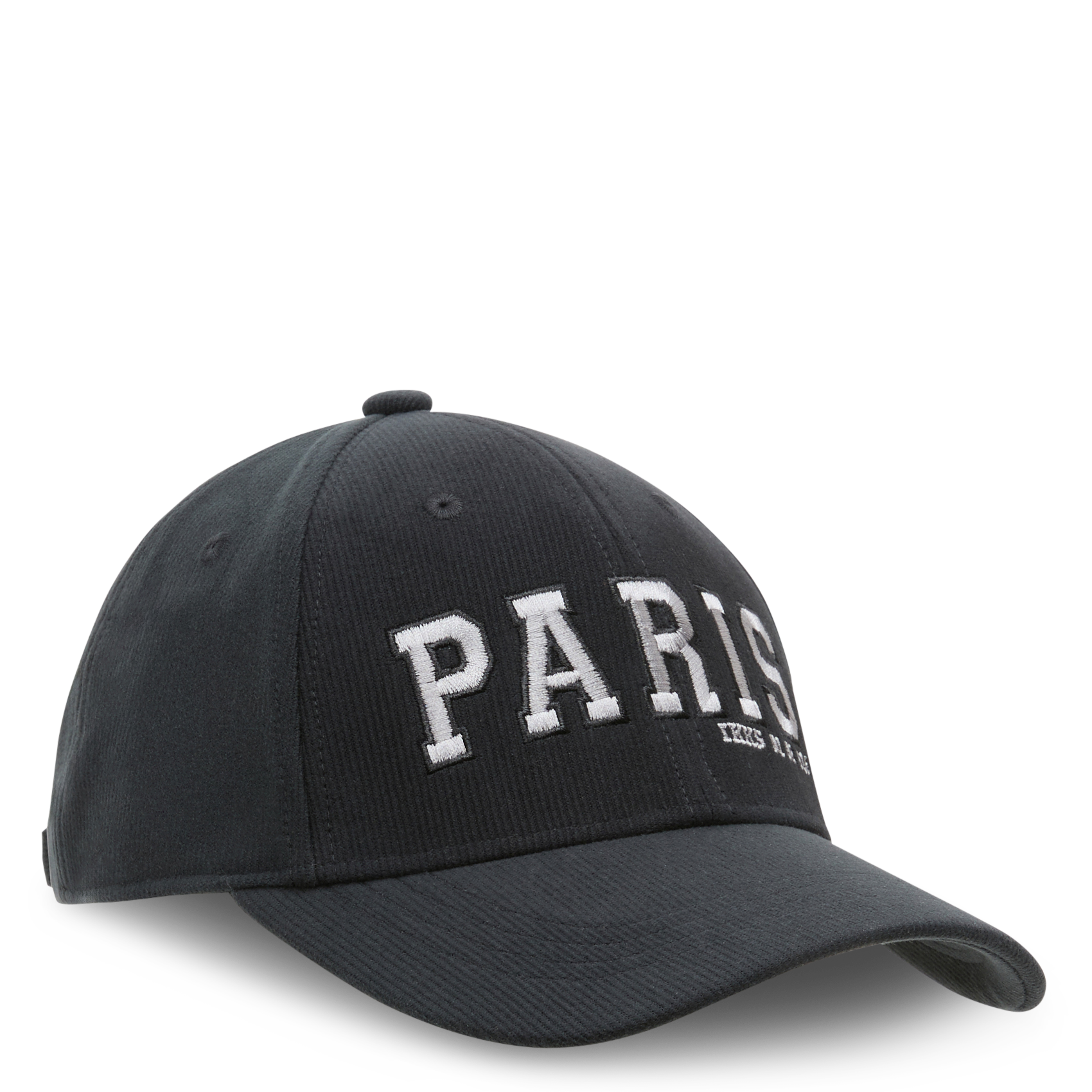 Casquette brodée et côtelée| Bleu
