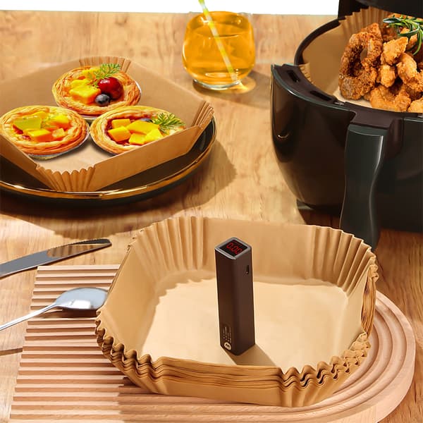 100-pakning Airfryer bakepapir 20 cm - Medium