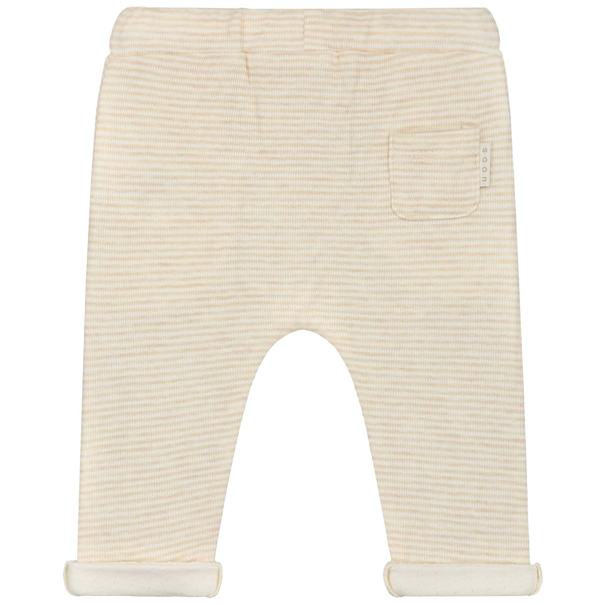 Prénatal newborn broek dubbeldoek  effen beige