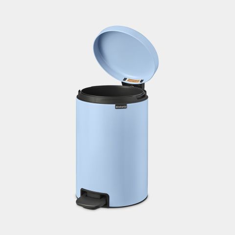 NewIcon Pedaalemmer, 12 liter, kunststof binnenemmer - Dreamy Blue