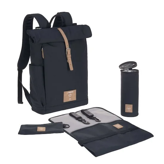 Sac à dos à langer Rolltop   Bleu nuit        de               Lässig