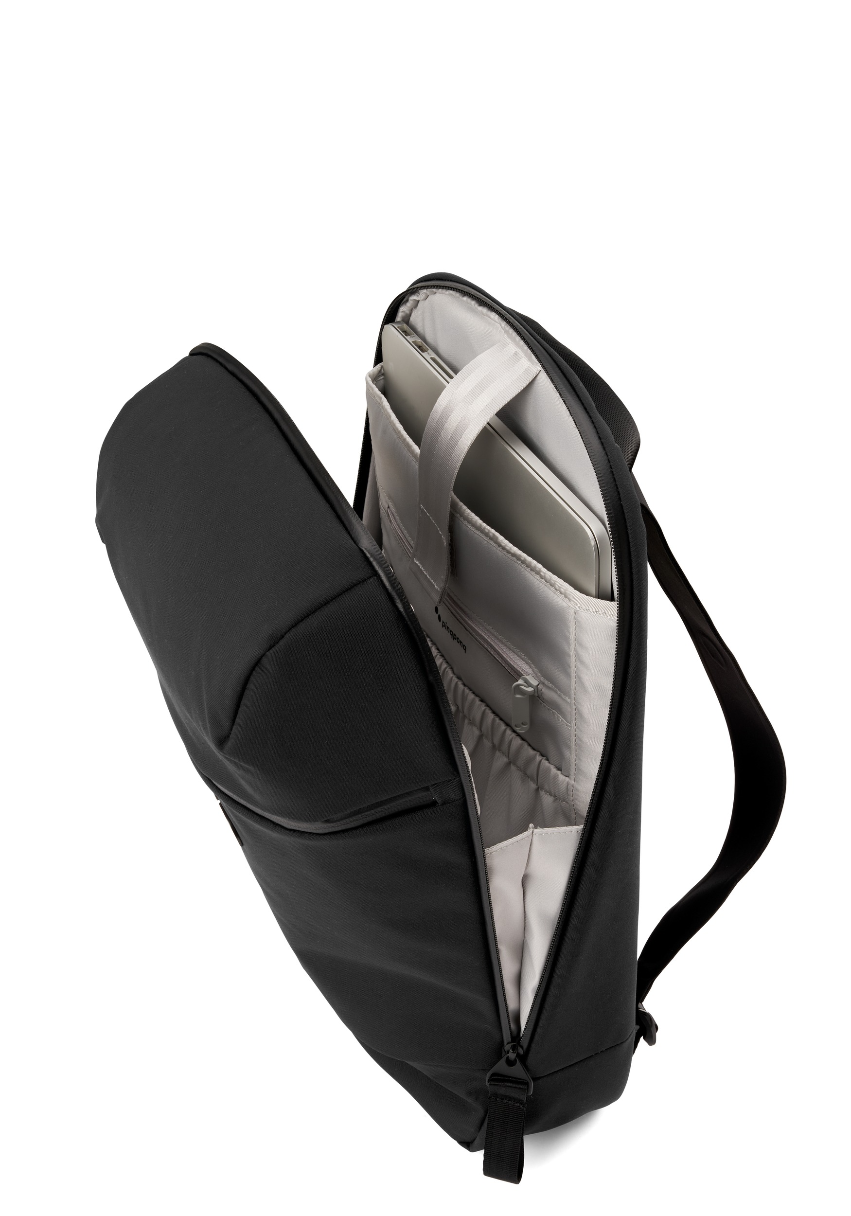 Pinqponq Rucksack Kontor Backpack Solid Black