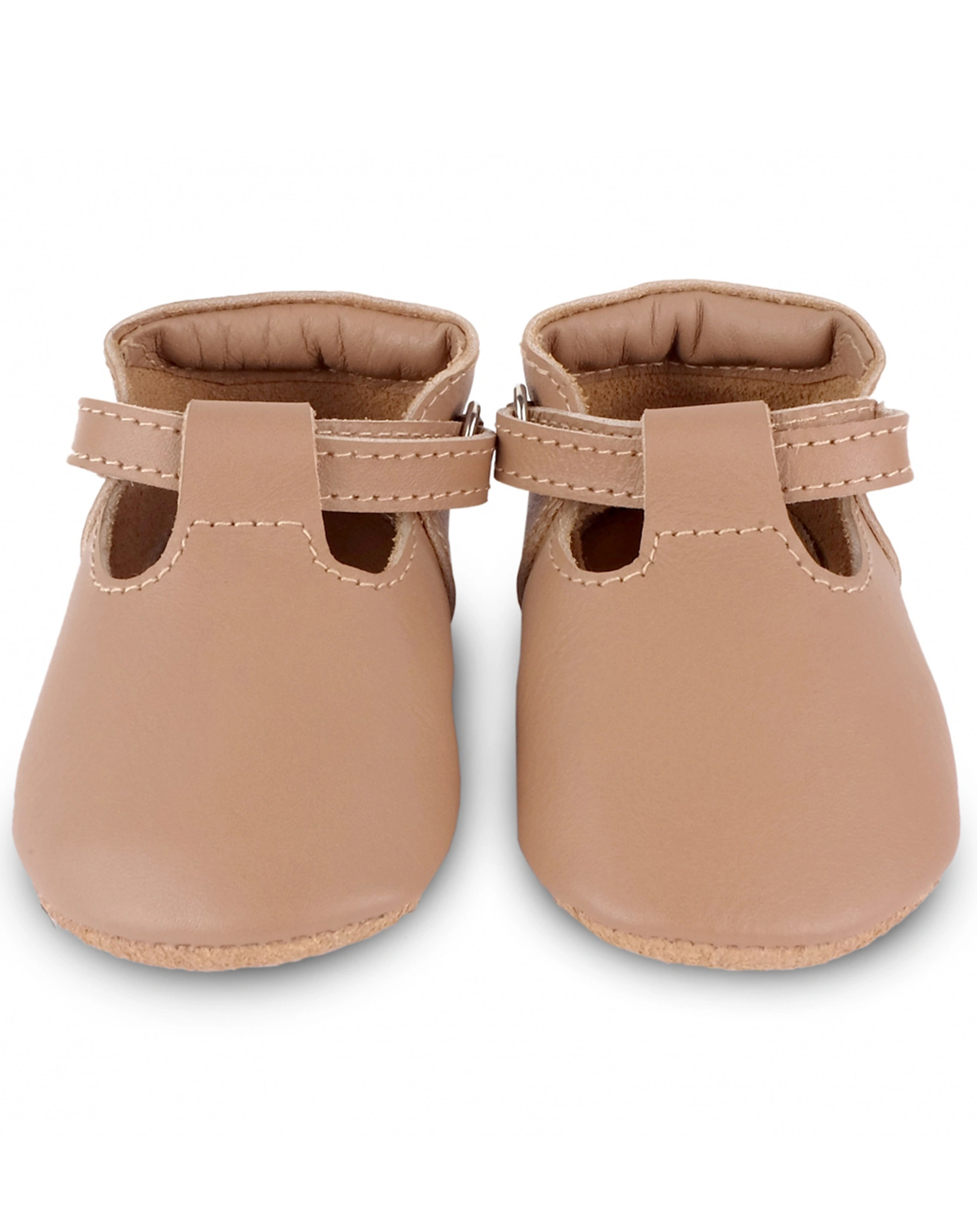 Krabbelschuhe ELIA in praline leather