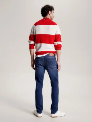 Calça jeans Denton reta e desbotada