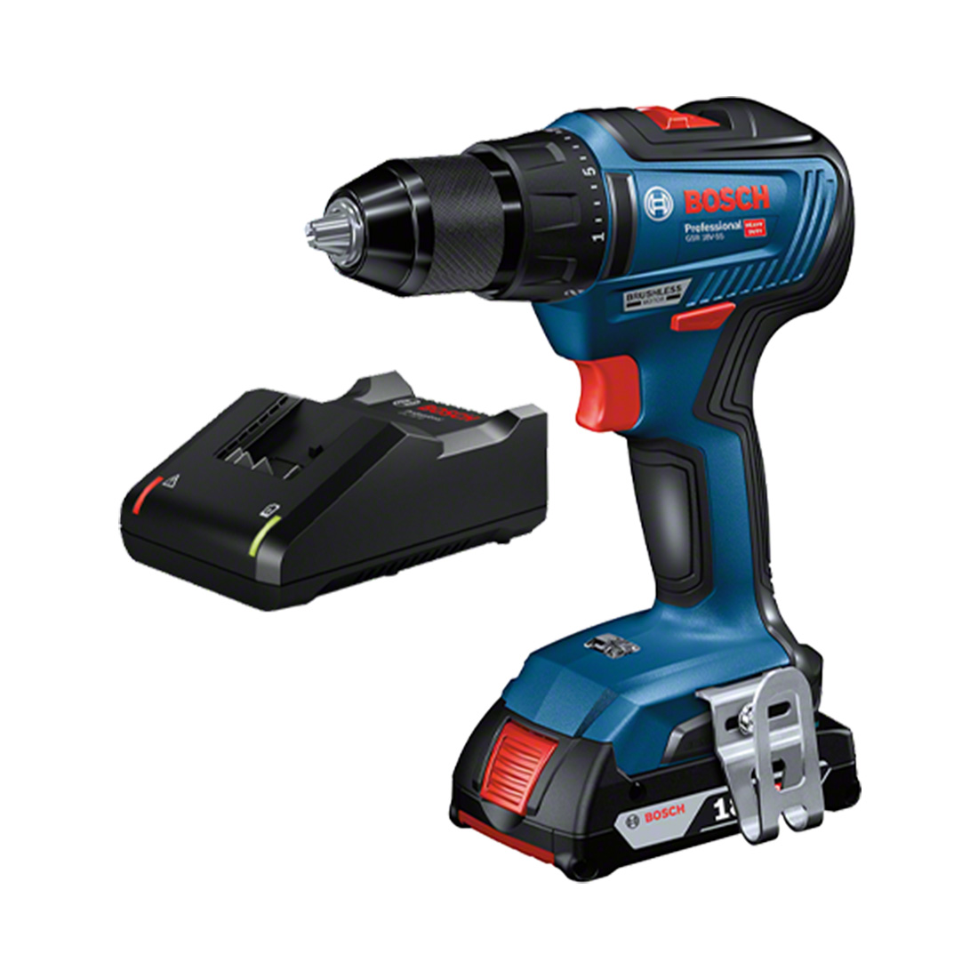 Bosch 2 Tool 18V Profi Set GSB+GWS (2xPC4,0Ah;B) (0 615 990 M4A)