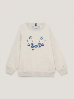 Moletom oversized com logo gráfico unissex