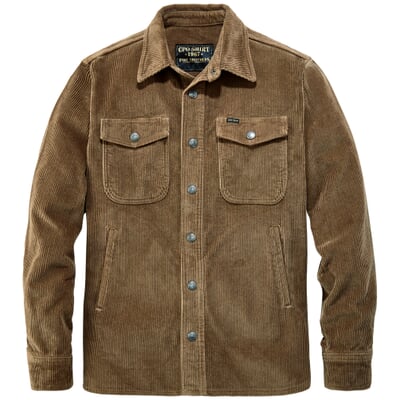 Herren-Hemdjacke 1967 Cord, Hellbraun