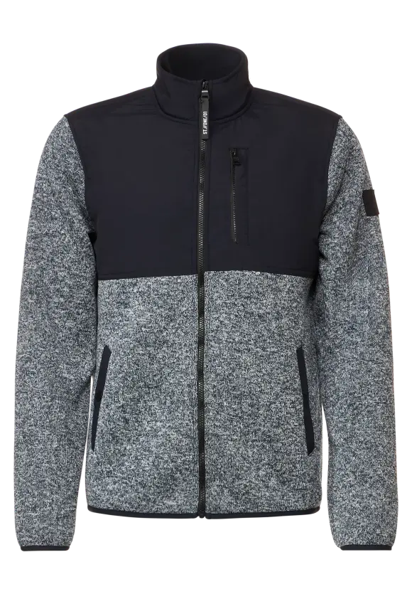 Outdoor Strickjacke - nightshadow blue melange