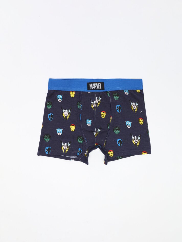 Conjunto com 3 Cuecas Boxer de Super-Heróis da Marvel - Cores Variadas