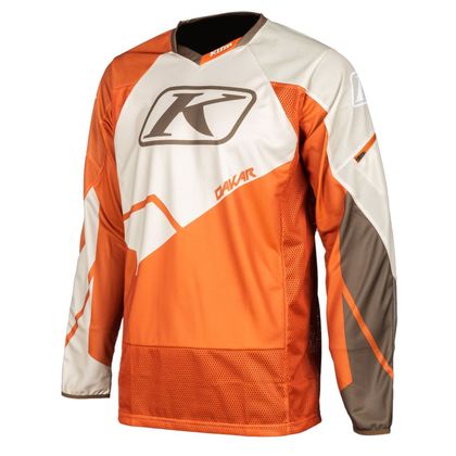 Maillot cross KLIM DAKAR METALLIC POTTERS CLAY 2022 - Orange / Gris