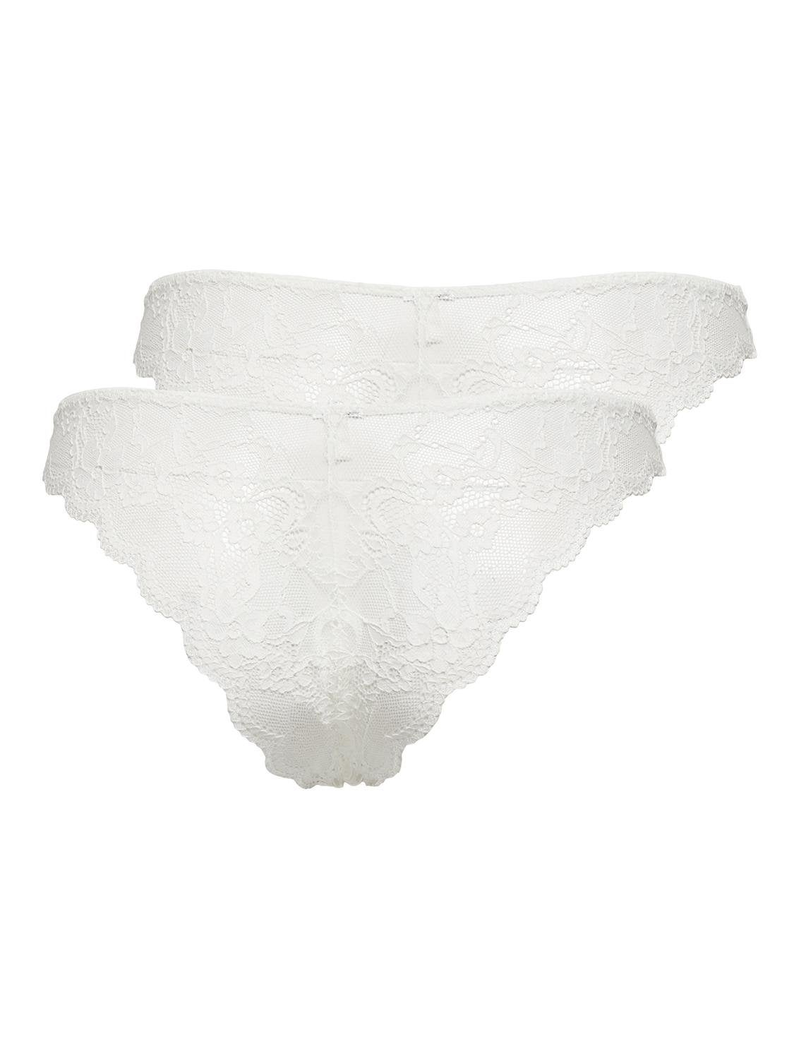 ONLSARA Brasilianische Slips Cloud Dancer