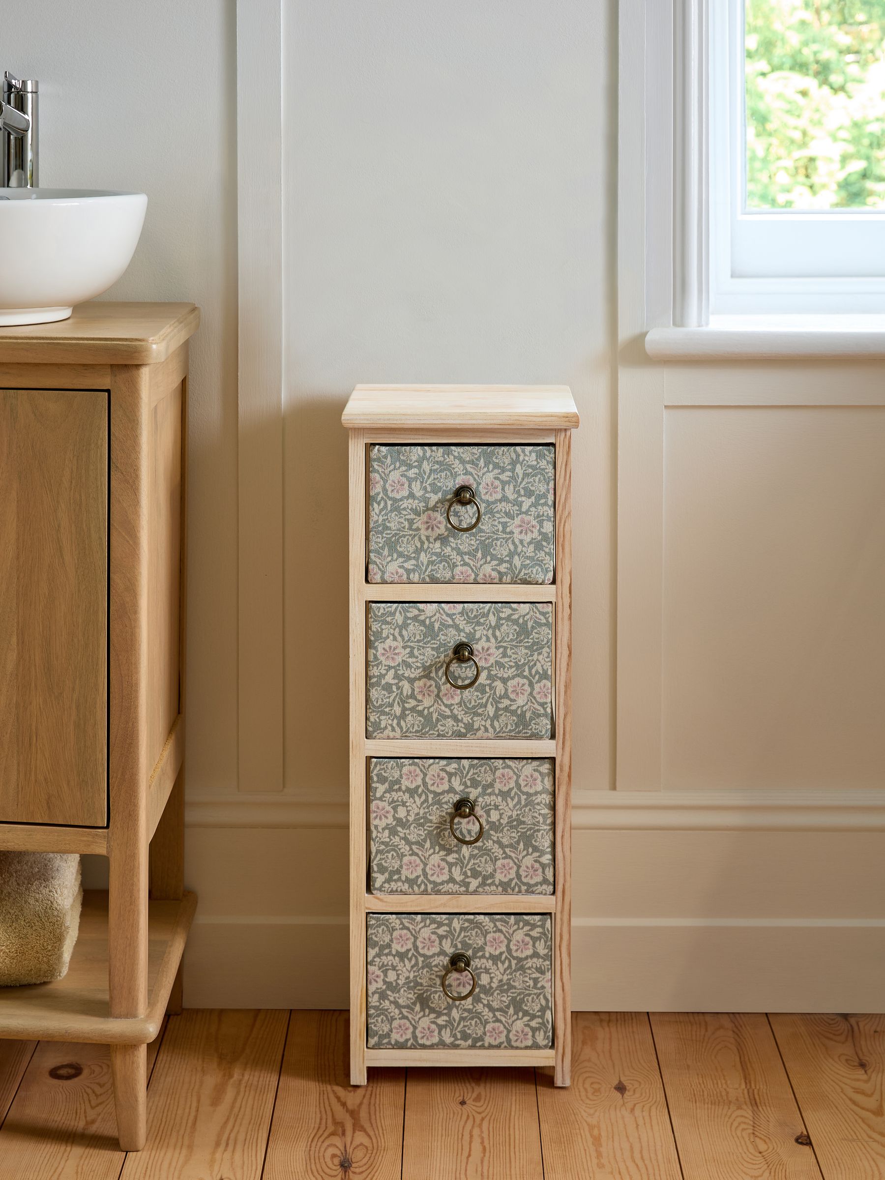 Floral Print Storage Drawers