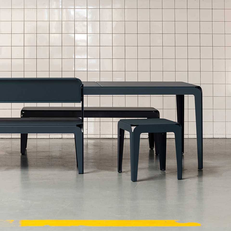 Bended tuintafel 180x90 Agate Grey