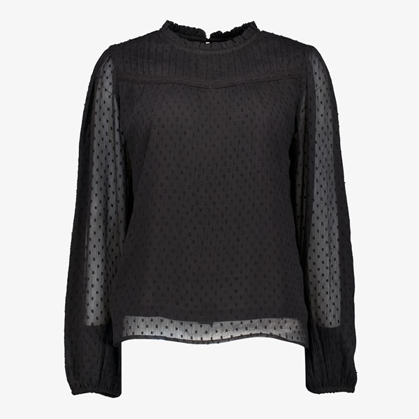 TwoDay dames blouse met doorzichtig bovenlaag