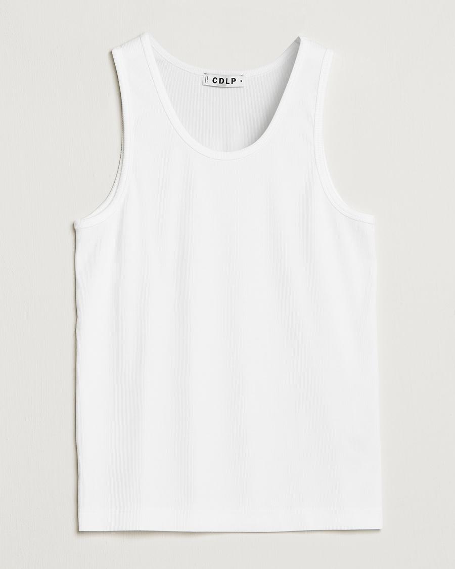 CDLP Rib Tank Top White