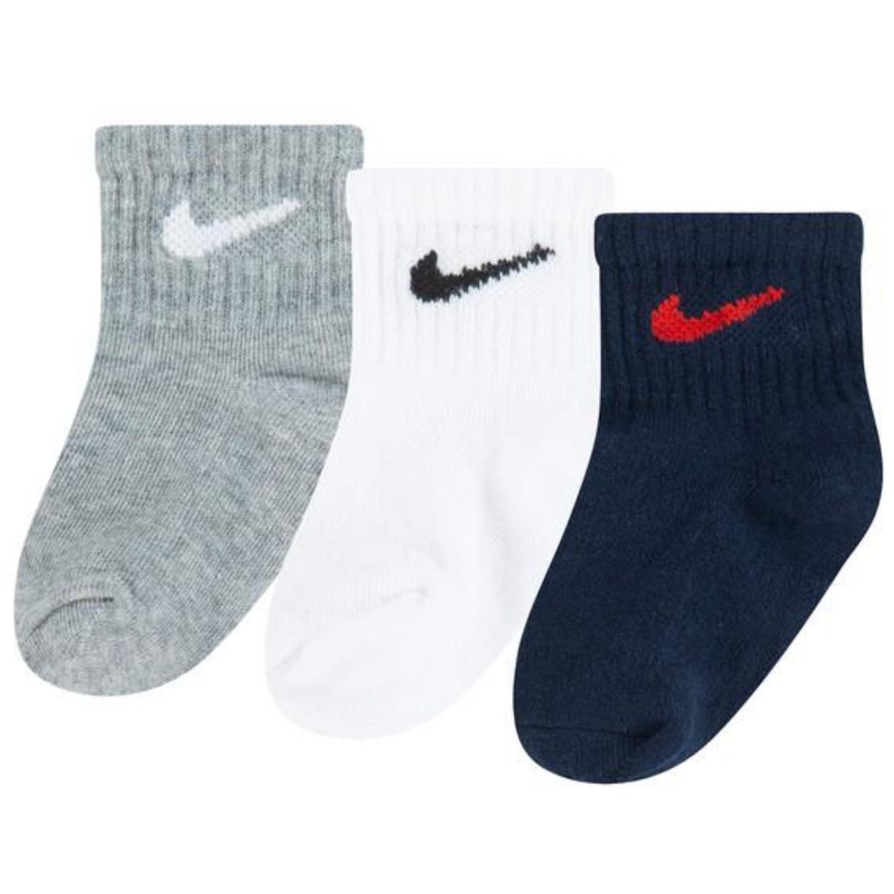 Køb NIKE Dark Grey Heather Swoosh Inft Todd Ankle 3Pk