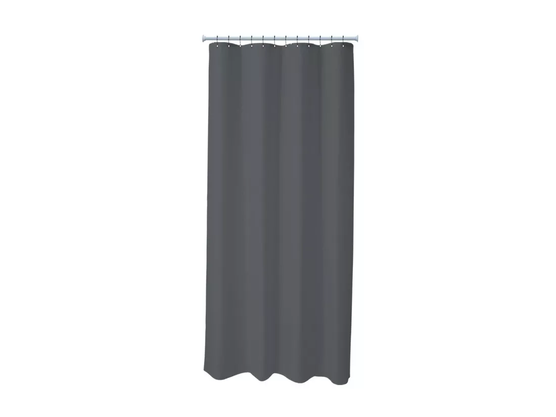 Rideau de douche uni en polyester ESSENTIEL