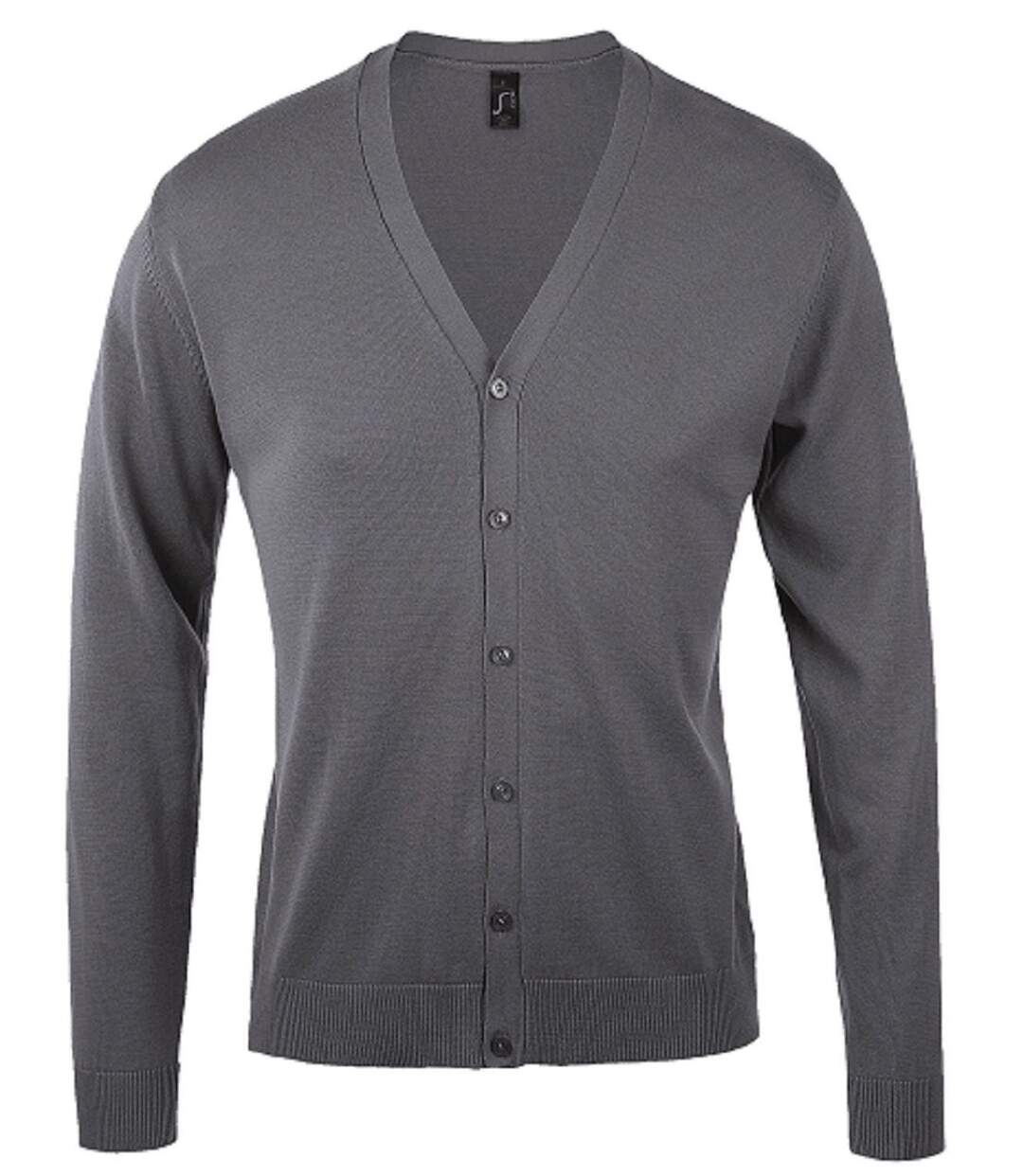 Gilet boutonné - Homme - 90011 - gris urban