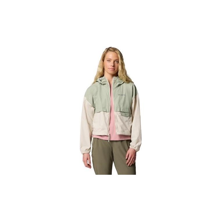 Columbia W Spire Valley Cropped Windbreaker Safari/Dark Stone