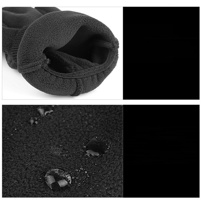 (1 Paar) Gr. S Unisex Fleece Handschuhe Kapazitive Touchscreen Handschuhe für Smartphone / Tablet - Schwarz
