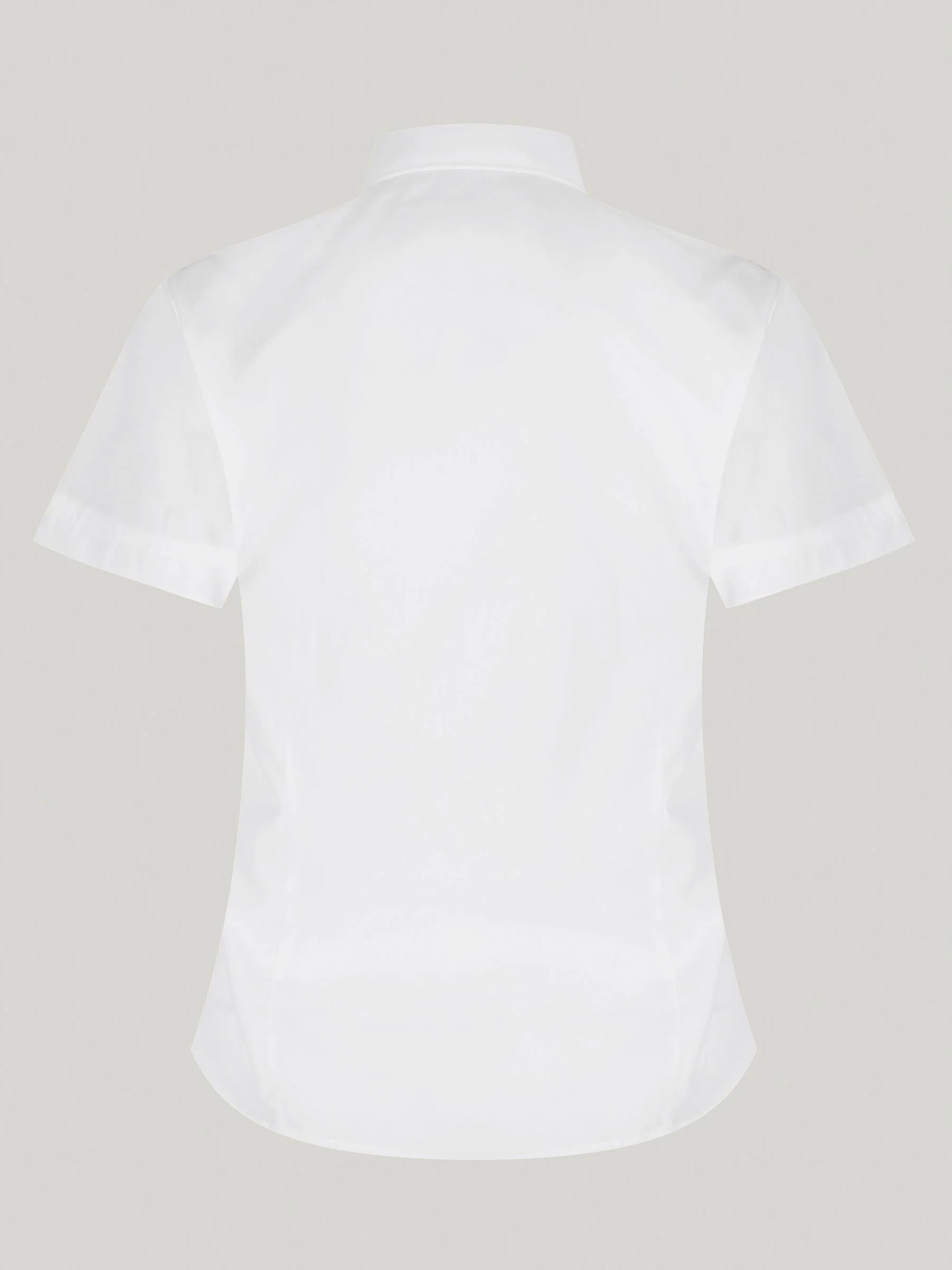 Trutex Witte Slim Fit Korte Mouwen 2 Pack School Overhemden